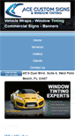 Mobile Screenshot of acecustomsigns.com