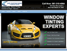 Tablet Screenshot of acecustomsigns.com